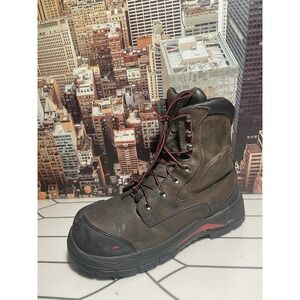 Red Wing King Toe 3516 Work Boots Mens 9.5 Brown Leather Waterproof Steel  Toe